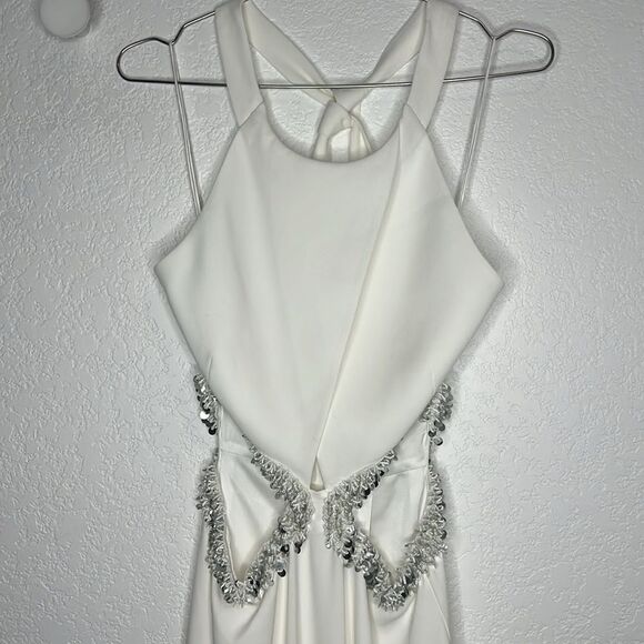 NWT Jonathan SIMKHAI Cut-Out Detailing Long Dress White Wedding Maxi Size 6 - Picture 4 of 16